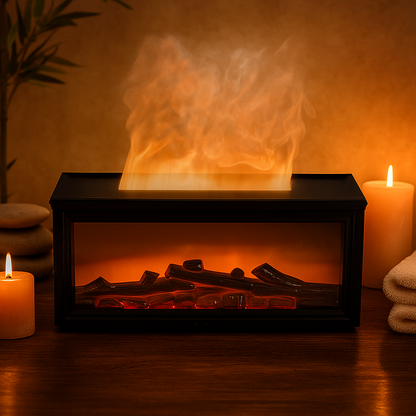 Kominek™ – Designerski Dyfuzor Zapachowy z Efektem Żywego Płomienia